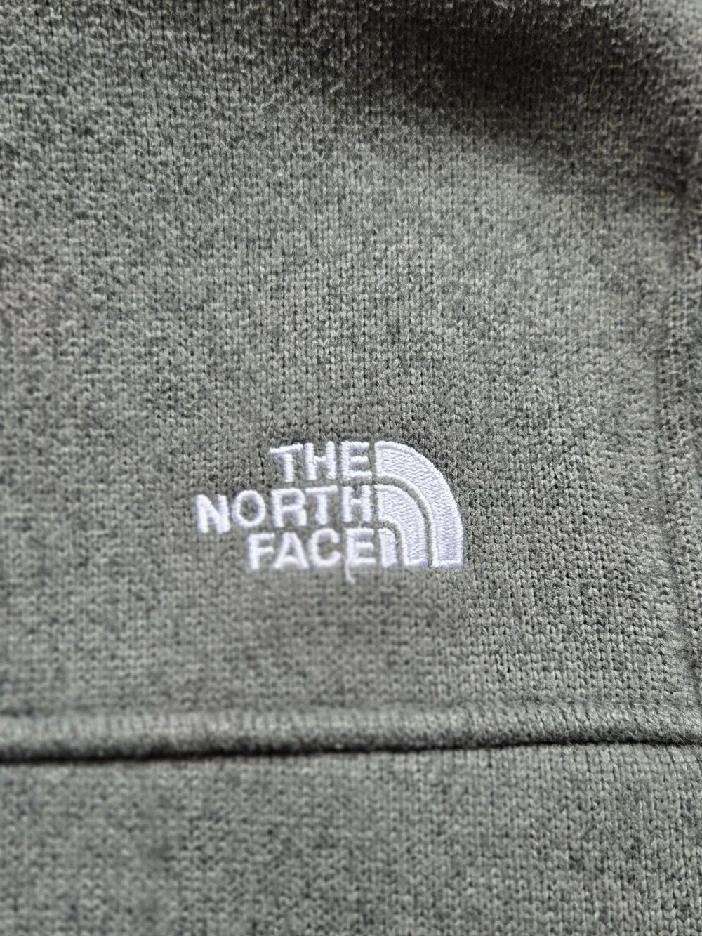 The North Face Women's Full-Zip Olive Green Fleece Jacket, Size S Gorpcore